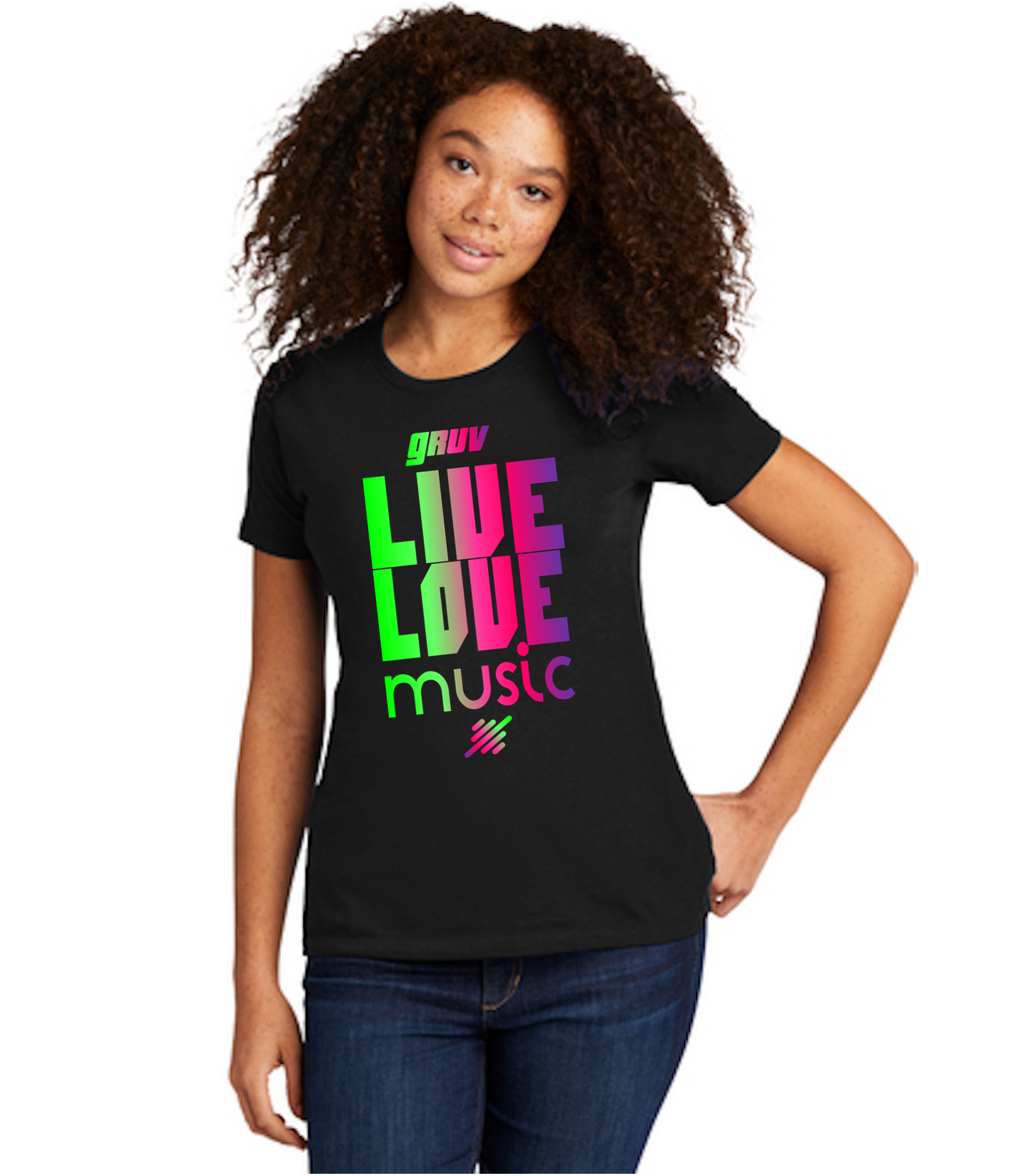 GRUV LIVE LOVE MUSIC Fade T-Shirt